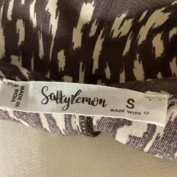 Salty Lemon small animal print spaghetti straps belted wide leg jumpsuit - Picture 4 of 8